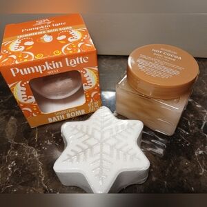 Pumpkin Latte Shimmering Bath Bomb Set